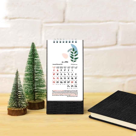 تقویم رومیزی مشکی