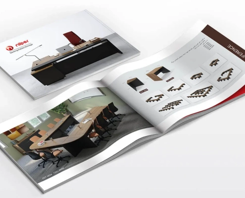 چاپ کاتالوگ A4 افقی صحافی چسب گرم