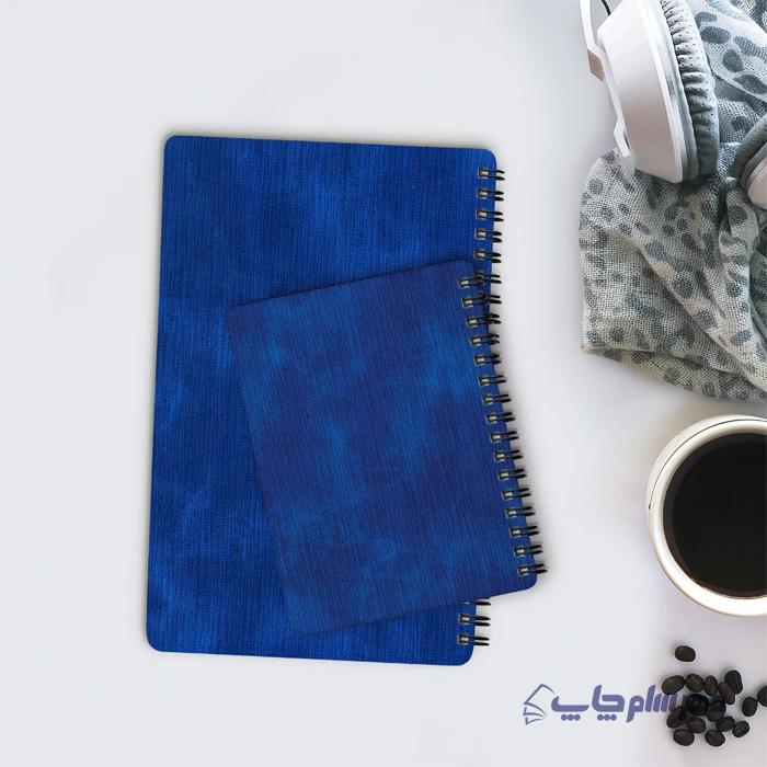 دفترچه یادداشت آبی دفترچه یادداشت تبلیغاتی