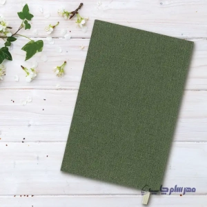 عکس سررسید ۱۴۰۴ سایز اروپایی ارزان رنگ سبز جلد سخت طرح راک