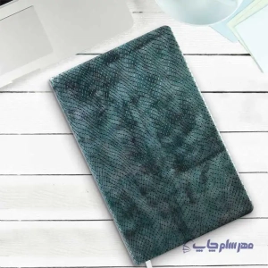 تصویر سررسید ۱۴۰۴ سایز اروپایی رنگ فیروزه ای جلد چرم طرح پوست ماری