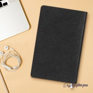 عکس سررسید ۱۴۰۴ سایز اروپایی جلد نرم جنس چرم رنگ مشکی بسیار اقتصادی