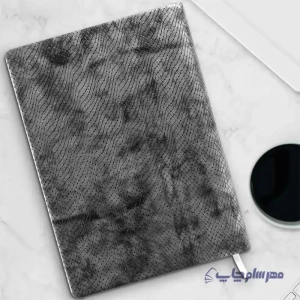 تصویر سررسید ۱۴۰۴ سایز وزیری رنگ نقره ای جلد چرم طرح پوست ماری