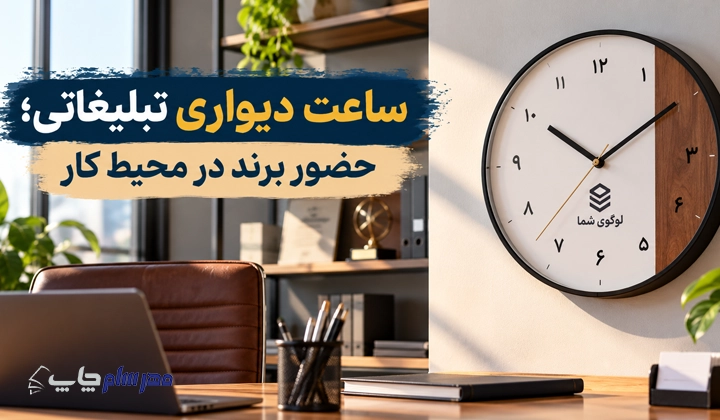 ساعت دیواری تبلیغاتی